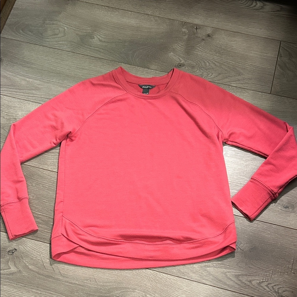 Eddie Bauer Red Long Sleeve Top